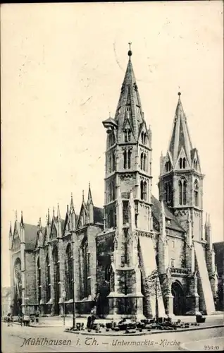 Ak Mühlhausen in Thüringen, Untermarktskirche