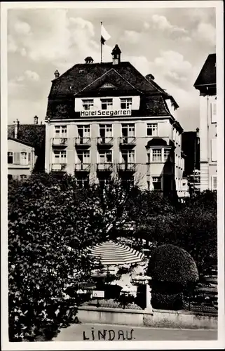 Ak Lindau am Bodensee Schwaben, Seegarten Hotel
