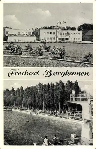 Ak Bergkamen in Westfalen, Freibad