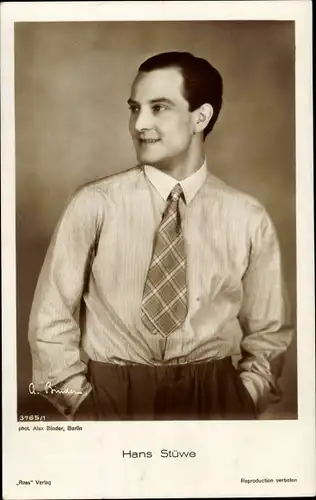 Ak Schauspieler Hans Stüwe, Ross