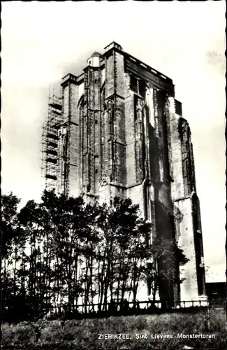 Ak Zierikzee Zeeland, Sint Lievens Monstertoren