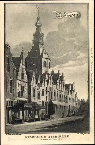 Ak Zierikzee Zeeland, Stadhuis