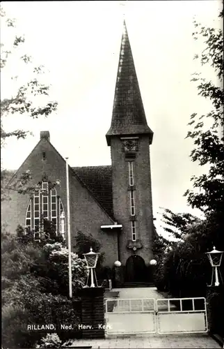 Ak Rilland Reimerswaal Zeeland Niederlande, Ned. Herv. Kerk