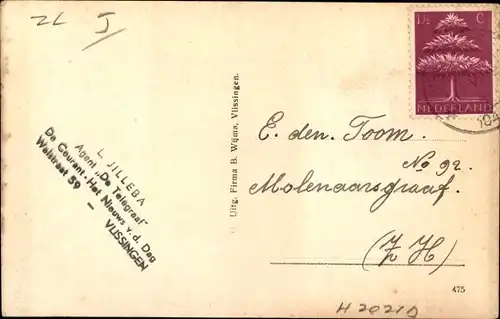 Ak Vlissingen Zeeland Niederlande, Kerk met St. Jacobstoren