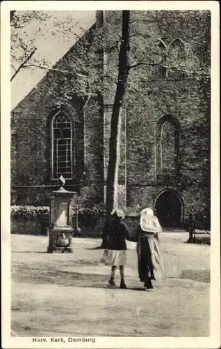 Ak Domburg Veere Zeeland Niederlande, Herv. Kerk