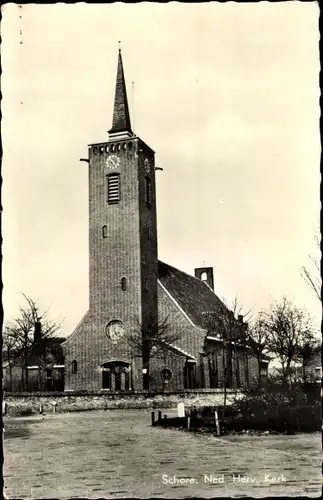 Ak Schore Zeeland Niederlande, Ned. Herv. Kerk