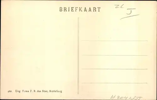 Ak Veere Zeeland Niederlande, Oude Gebouwen op de Markt