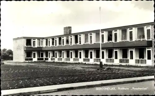 Ak Schoondijke Zeeland Niederlande, Rusthuis Ruschevliet