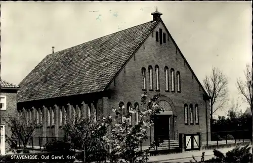 Ak Stavenisse Zeeland Niederlande, Oud Geref. Kerk