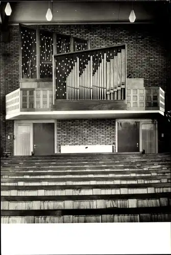Ak Schoondijke Sluis Zeeland Niederlande, Orgel in der Kirche
