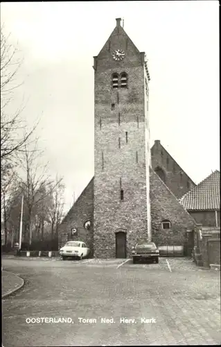 Ak Oosterland Zeeland, Toren Ned. Herv. Kerk