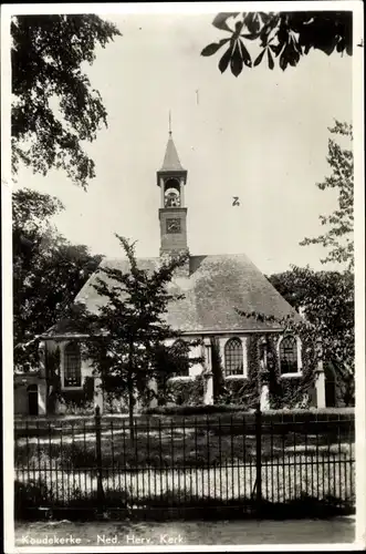 Ak Koudekerke Zeeland, Ned. Herv. Kerk