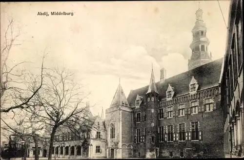 Ak Middelburg Zeeland Niederlande, Abdij