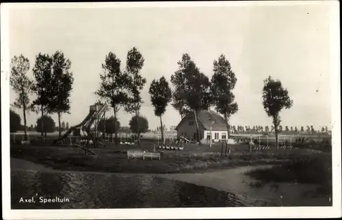 Ak Axel Zeeland Niederlande, Speeltuin, Spielplatz