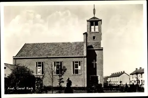 Ak Axel Zeeland Niederlande, Geref. Kerk