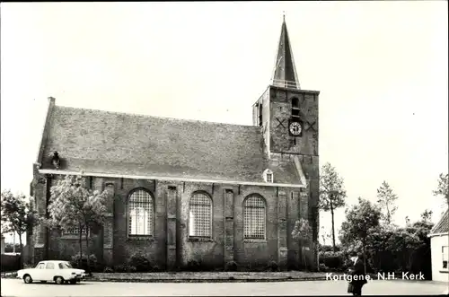 Ak Kortgene Noord Beveland Zeeland Niederlande, N. H. Kerk