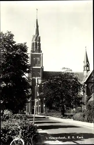 Ak 's Heerenhoek Borssele Borsele Zeeland Niederlande, R. K. Kerk