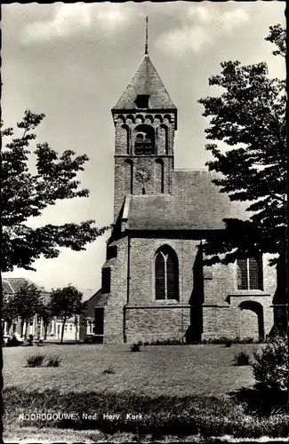 Ak Noordgouwe Schouwen Duiveland Zeeland Niederlande, Ned. Herv. Kerk