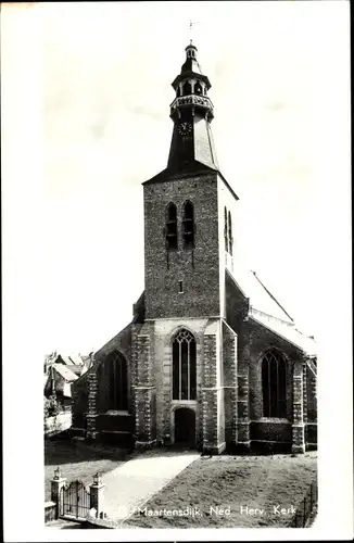 Ak Sint Maartensdijk Zeeland Niederlande, Ned. Herv. Kerk