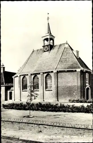 Ak Sint Philipsland Zeeland, Ned. Herv. Kerk