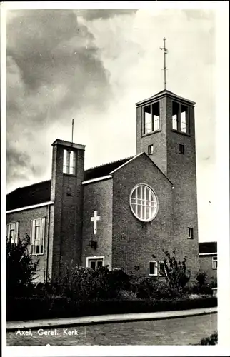 Ak Axel Zeeland Niederlande, Geref. Kerk