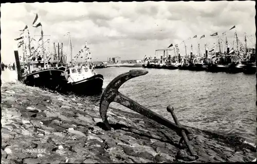 Ak Bruinisse Zeeland, Hafen