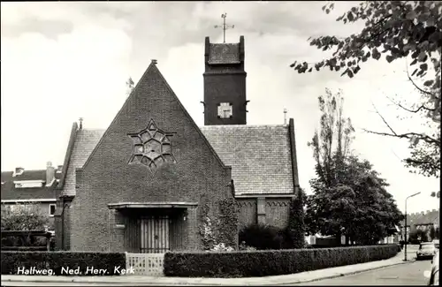 Ak Halfweg Haarlemmermeer Nordholland, Ned. Herv. Kerk