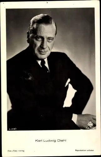 Ak Schauspieler Karl Ludwig Diehl, Portrait