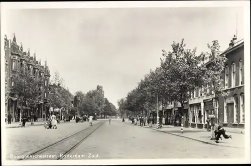 Ak Rotterdam Zuid. Südholland Niederlande, Boergoenschestraat