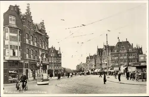 Ak Rotterdam Südholland Niederlande, Schiedamscheweg