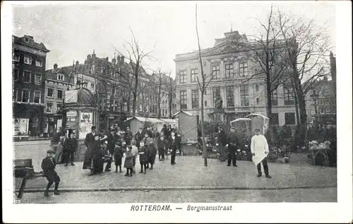 Ak Rotterdam Südholland Niederlande, Borgmansstrast