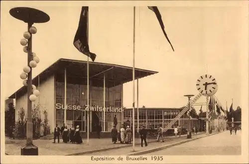 Ak Bruxelles Brüssel, Exposition 1935, Suisse