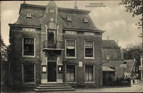 Ak Zwammerdam Südholland, Raadhuis