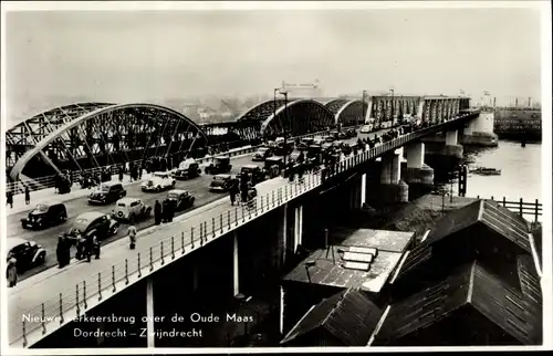 Ak Dordrecht Südholland Niederlande, Nieuwe verkeersbrug over de Oude Maas