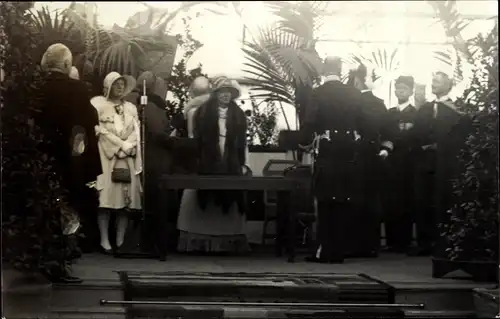 Foto Ak Dordrecht Südholland Niederlande, Eröffnungszeremonie des neuen Hafens, 1930