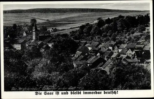 Ak Ludweiler Völklingen im Saarland, Teilansicht