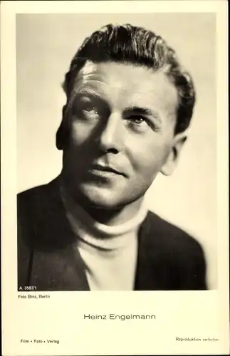 Ak Schauspieler Heinz Engelmann, Portrait