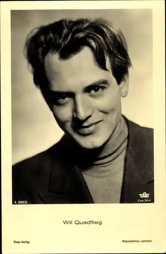 Ak Schauspieler Will Quadflieg, Ross Verlag A 3202 2