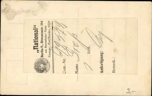 Foto Ak Mann mit einem Fahrrad, Portrait