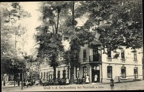 Ak Sachsenburg Neustadt an der Orla, Gasthaus Zur Sachsenburg