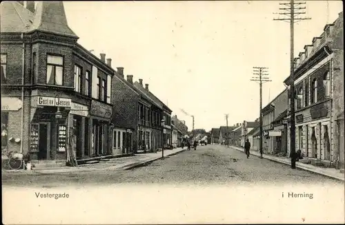 Ak Herning Dänemark, Vestergade