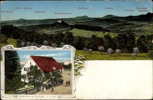 Ak Kuchalb Donzdorf in Württemberg, Gasthaus zur Kuchalb, Rechber, Scharfenschloss, Ramsberg