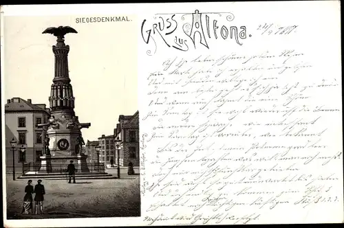 Litho Hamburg Altona, Siegesdenkmal