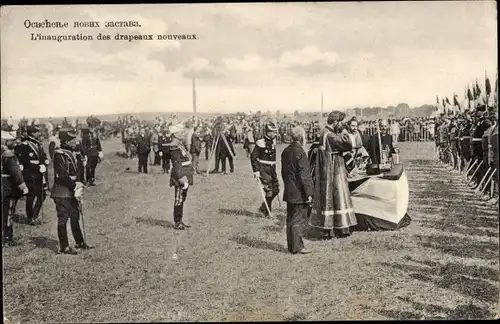 Ak Serbien, L'Inauguration des drapeaux nouveaux