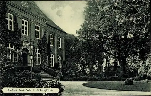 Ak Thumby in Schleswig Holstein, Schloss Grünholz