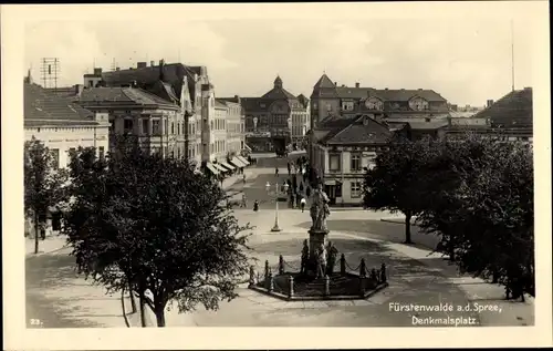 Ak Fürstenwalde an der Spree, Denkmalsplatz