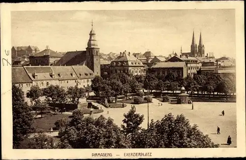 Ak Pirmasens am Pfälzerwald, Exerzierplatz