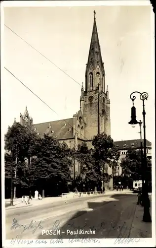 Ak Poznań Posen, Paulikirche