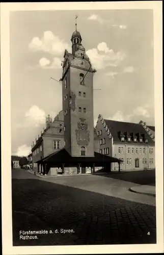 Ak Fürstenwalde an der Spree, Rathaus