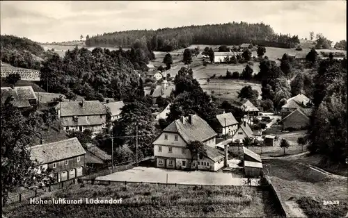 Ak Lückendorf Oybin in Sachsen, Blick auf Ortschaft und Zittauer Gebirge